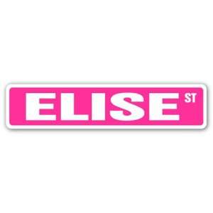  ELISE Street Sign name kids childrens room door bedroom 