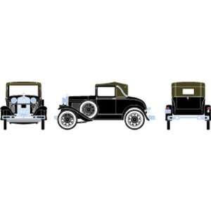  HO RTR Model A Sport Coupe, Black Toys & Games