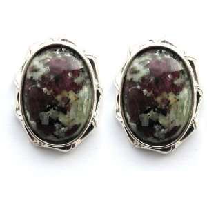  Eudialyte, Magical Stone Collection Oval Earrings Set In 