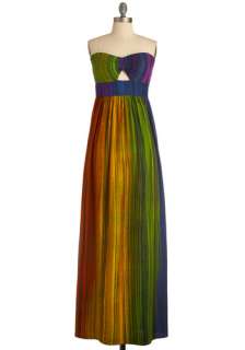 Matter of Refract Dress by Sugarhill Boutique   Long, Multi, Stripes 