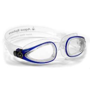  Aqua Sphere Eagle Adult Swim Goggles   Clear Lens   Blue 