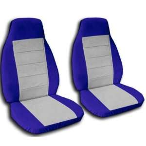  Dark blue and silver 40/20/40 seat covers for a Ford F 150 
