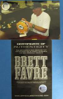 Brett Favre Packers Signed/Autographed Full Size Helmet Favre 