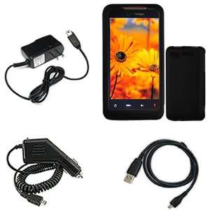   USB Data Charge Sync Cable + Rapid Car Charger for HTC G2 4G (Verizon
