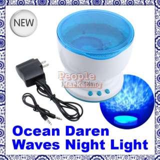 Ocean Daren Waves Night Light Projector Speaker Lamp P  