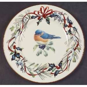  Lenox China Winter Greetings Accent Luncheon Plate, Fine 