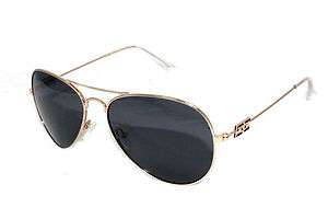   MILITARY SWAT HELICOPTER AVIATOR PILOT GOLD MENS POLARIZED SUNGLASSES