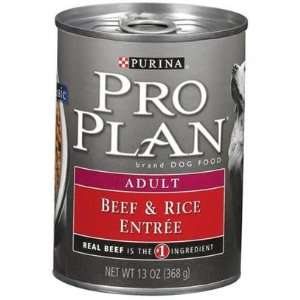 Nestle Purina Petcare Pro Plan Canned Adult Beef and Rice for Dogs Pro 