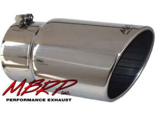 MBRP 304 Stainless Rolled End Exhaust Tip 5 to 6 Inch  