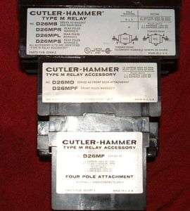 Cutler Hammer Type M Relay   D26MB  