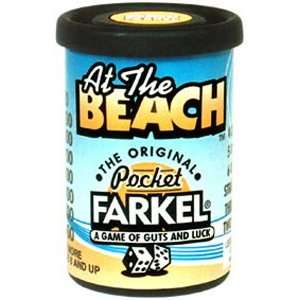   Pocket Farkel Dice Game   Miniature Set  At the Beach Toys & Games