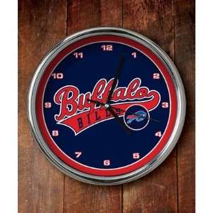 The Memory Company Buffalo Bills Chrome Clock  Sports 