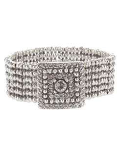 Philippe Audibert Square Crystal Embellished Bracelet   Bernard 