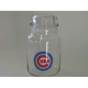  CHICAGO CUBS 25 oz. Team Logo Glass CANDY JAR with Lid 