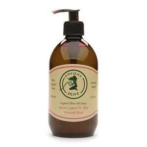   Natural Olive Oil & Laurel Oil Liquid Soap, Damask Rose, 16.9 fl oz
