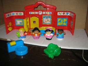 Fisher Price Little People Preschool Set Lot Carry Toy  