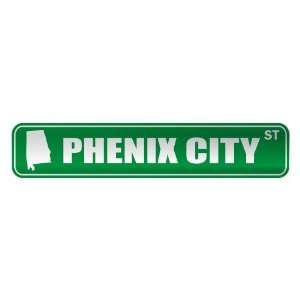 PHENIX CITY ST  STREET SIGN USA CITY ALABAMA 