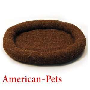    American Pets 22 Oval Donut Bed   Color Chocolate 