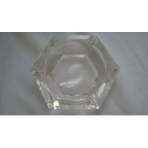  Vintage Clear Glass Hexagonal Shaped Ashtray Everything 
