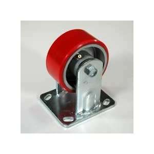  4 Stationary Red Rubber Heavy Duty