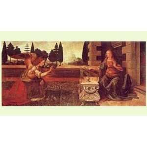 Leonardo Da Vinci   Annunciation Canvas 