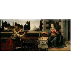  Annunciation 16x7 Streched Canvas Art by Da Vinci 
