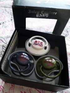   Couture Baby Infant Boy or Girl Box of THREE Pacifier Boxed Set  