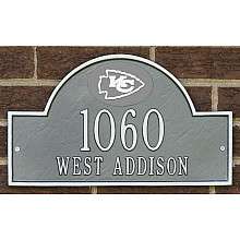 Riddell Kansas City Chiefs Personalized Address Plaque (Pewter) with 