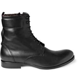  Shoes  Boots  Biker boots  Rabbit Lined Leather 