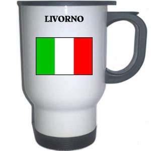  Italy (Italia)   LIVORNO White Stainless Steel Mug 