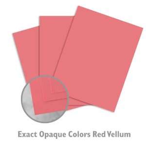  Exact Opaque Colors Red Paper   250/Package Office 