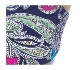   Aerin Rose Paisley Print Underwire Bikini Top Sz 6 B/C A90642  