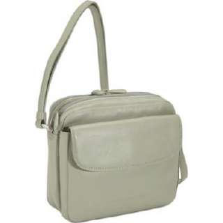 Handbags Derek Alexander Leather Top Zip with Rear Zip Organize Sage 