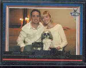 NASCAR JIMMIE JOHNSON, WIFE & DOG RACING 2005 TRADING CARD SEE SCAN 