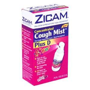 Zicam Cough Mist for Kids Concentrated Oral Cough Suppressant Spray 