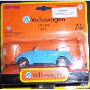 1951 Volkswagen Bettle 1/43 scale blue Convertible 1/43 scale  Toys 