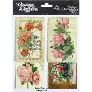  Petaloo   Vintage Dazzlers   3 Dimensional Stickers with 
