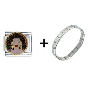  Singer Diana Ross Italian Charm Pugster Jewelry