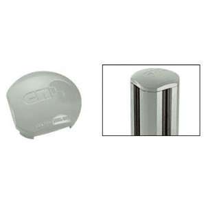 CRL Aluminum Windscreen System Agate Gray Round Post Cap for 90 Degree 