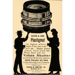   Ad Bausch & Lomb Plastigmat Volute Shutter Camera   Original Print Ad