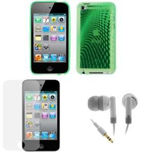  GTMax Melody Green Gel Cover Case + LCD Screen Protector 