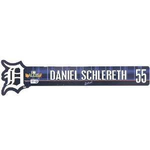 Detroit Tigers Daniel Schlereth 2011 ALDS Locker Nameplate  