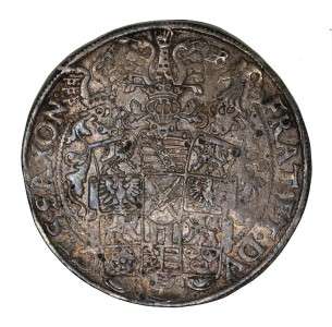 Germany Saxony Silver Thaler (Taler) 1597 HB (Dresden) Dark Toning 