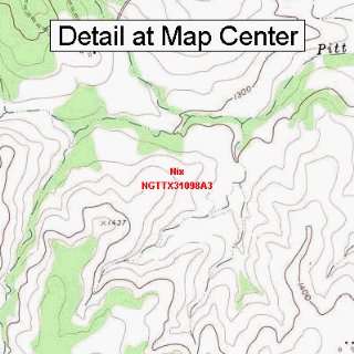  USGS Topographic Quadrangle Map   Nix, Texas (Folded 