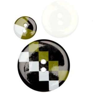   Coordinates Checkered Past Lime/Black/White By The Package Arts