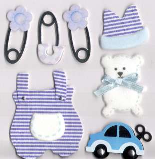 Special Moments Baby Boy Diaper Pins Clothes Stickers  