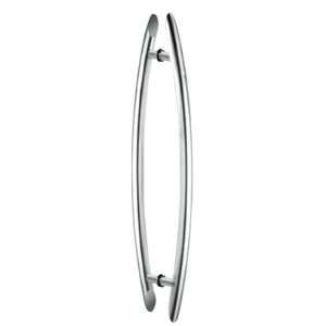 CRL Polished Stainless Glass Mounted Crescent End Mount Back to Back 