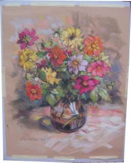 Krystyna Nita *1956 Wojcieszow Stilleben mit Blumen   