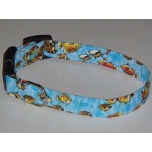  Colorful Reef Fish Ocean Sealife Dog Collar X Large 1 