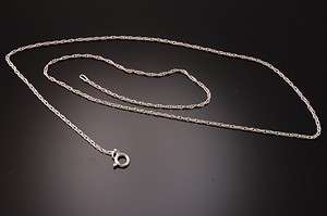 16 INCH STERLING SILVER 1.35 MM ROPE CHAIN WITH SPRING RING CLASP 
